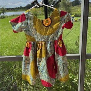 Machere 5/6 fall short sleeve cotton chic boutique dress NWOT